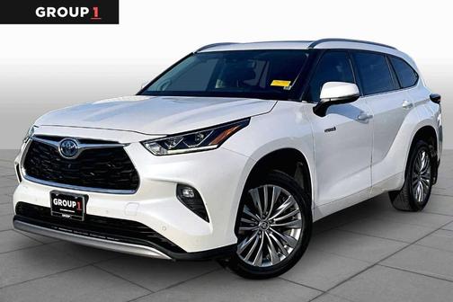 Blizzard Pearl 2020 Toyota Highlander Hybrid Platinum