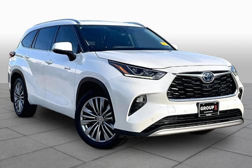 Blizzard Pearl 2020 Toyota Highlander Hybrid Platinum
