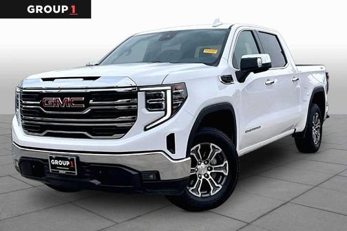 Summit White 2025 GMC Sierra 1500 SLT