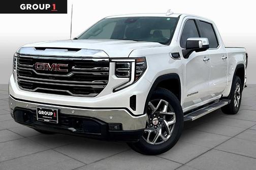 White Frost Tri-Coat 2024 GMC Sierra 1500 SLT