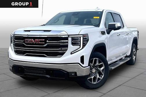 Summit White 2023 GMC Sierra 1500 SLT