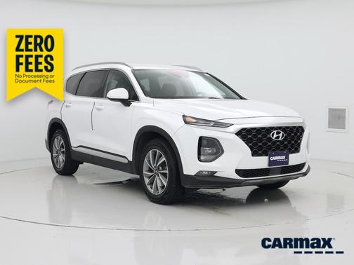 White 2020 Hyundai SANTA FE SEL