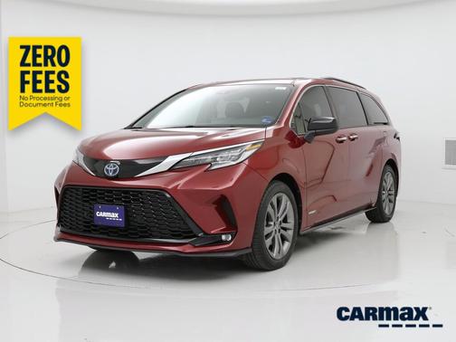 Red 2021 Toyota Sienna XSE