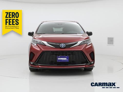 Red 2021 Toyota Sienna XSE