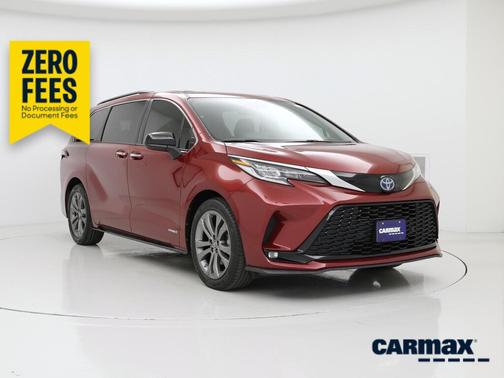 Red 2021 Toyota Sienna XSE