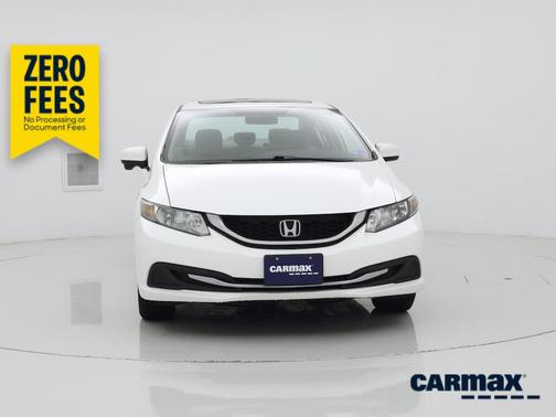White 2015 Honda Civic EX