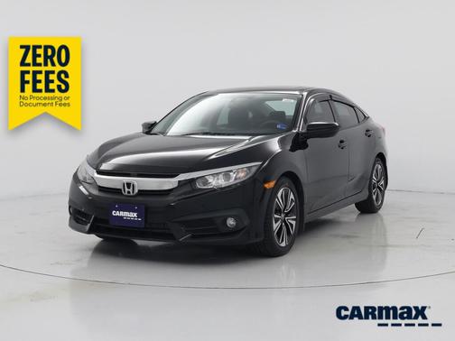 Black 2017 Honda Civic EX-T
