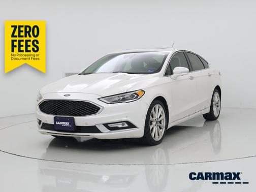 White 2017 Ford Fusion Platinum