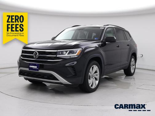 Black 2021 Volkswagen Atlas SE w/Tech
