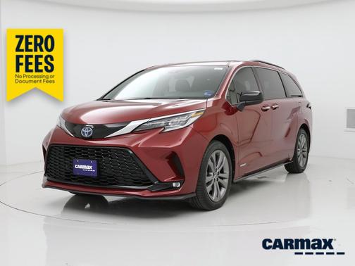 Red 2021 Toyota Sienna XSE