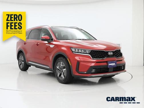 Red 2021 Kia Sorento Hybrid EX
