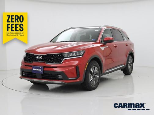 Red 2021 Kia Sorento Hybrid EX
