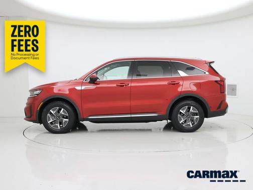 Red 2021 Kia Sorento Hybrid EX