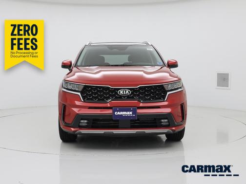Red 2021 Kia Sorento Hybrid EX