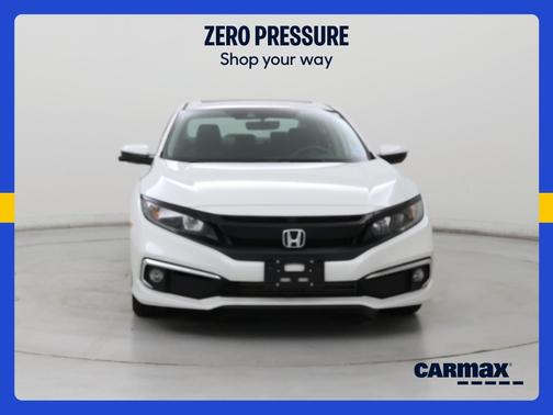 White 2021 Honda Civic EX-L