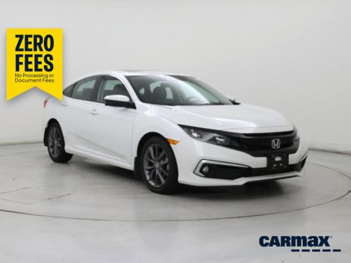 White 2021 Honda Civic EX-L