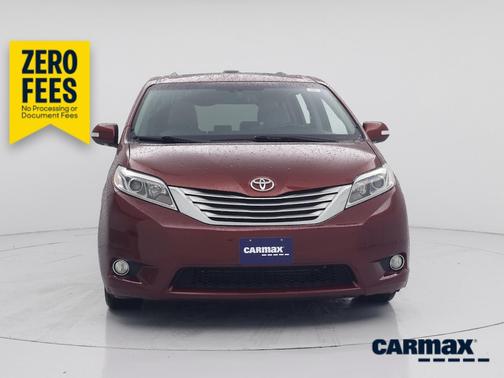 Burgundy 2017 Toyota Sienna Limited