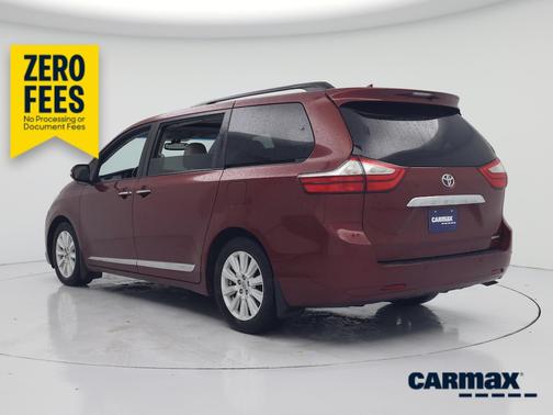 Burgundy 2017 Toyota Sienna Limited