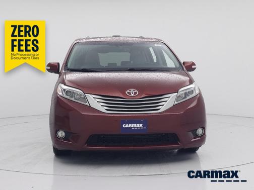 Burgundy 2017 Toyota Sienna Limited