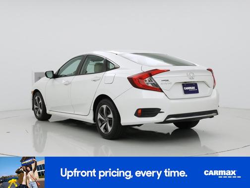 White 2019 Honda Civic LX