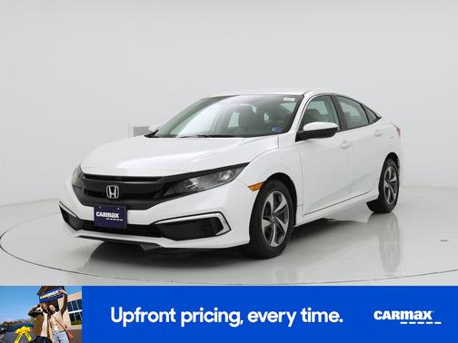 White 2019 Honda Civic LX