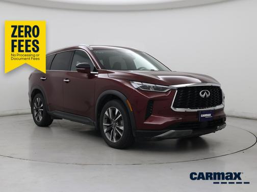 Red 2022 INFINITI QX60 Luxe