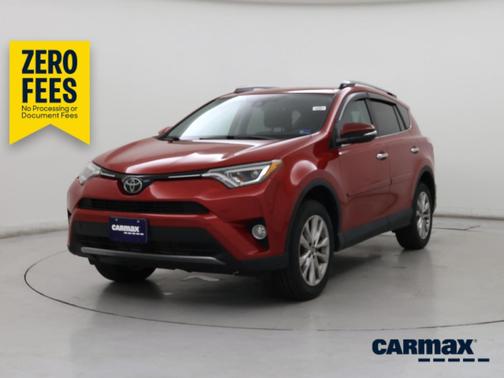 Red 2017 Toyota RAV4 Limited