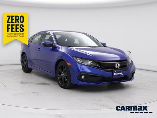 Blue 2019 Honda Civic Sport