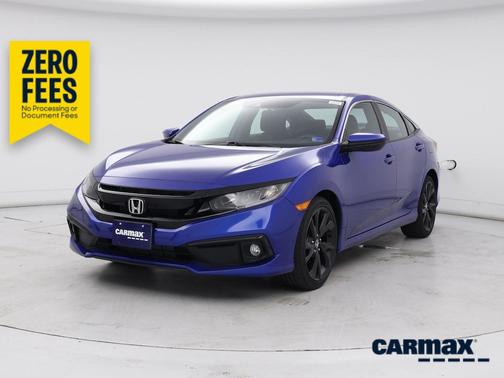 Blue 2019 Honda Civic Sport