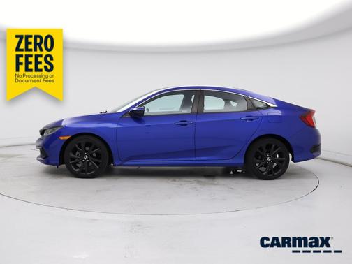 Blue 2019 Honda Civic Sport