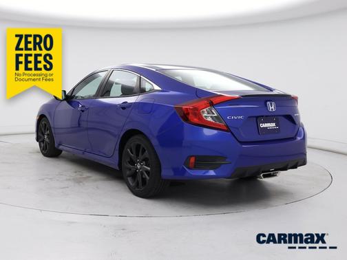 Blue 2019 Honda Civic Sport