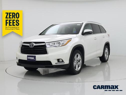 White 2016 Toyota Highlander Limited Platinum