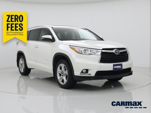 White 2016 Toyota Highlander Limited Platinum