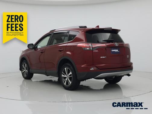 Red 2018 Toyota RAV4 XLE