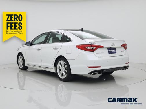White 2015 Hyundai SONATA Limited