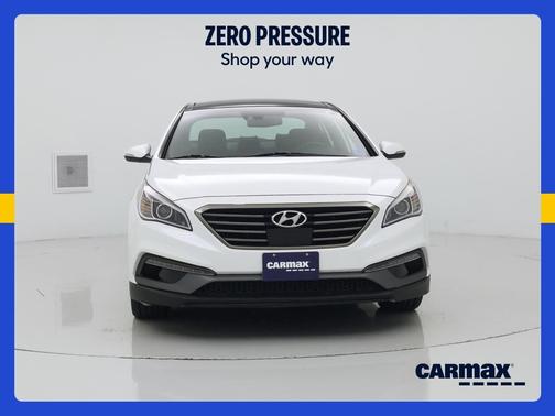 White 2015 Hyundai SONATA Limited