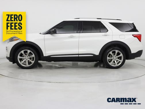 White 2020 Ford Explorer Platinum