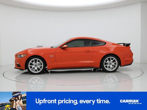 Orange 2015 Ford Mustang GT Premium