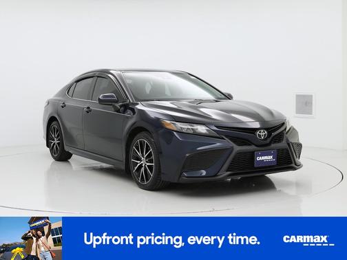 Blue 2021 Toyota Camry SE Night Shade