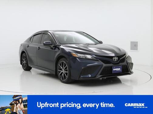 Blue 2021 Toyota Camry SE Night Shade