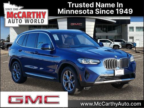 Blue 2022 BMW X3 xDrive30i