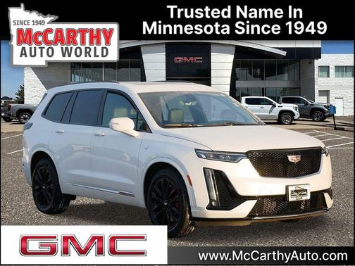 Crystal White Tricoat 2023 Cadillac XT6 Sport AWD