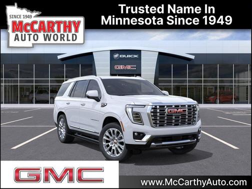 Glacier White Tricoat 2026 GMC Yukon Denali SUV