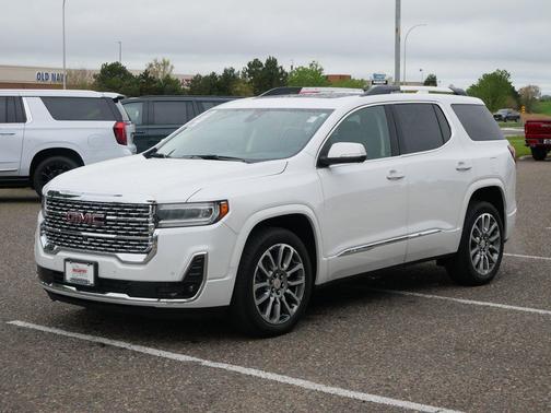 White Frost Tricoat 2023 GMC Acadia Denali