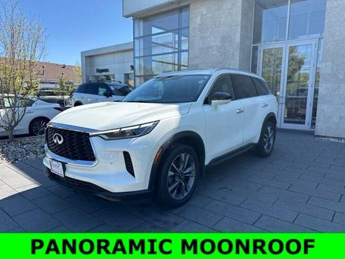 Majestic White 2023 INFINITI QX60 LUXE