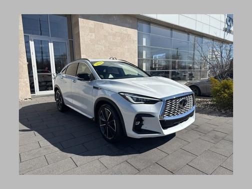 Radiant White 2023 INFINITI QX55 ESSENTIAL