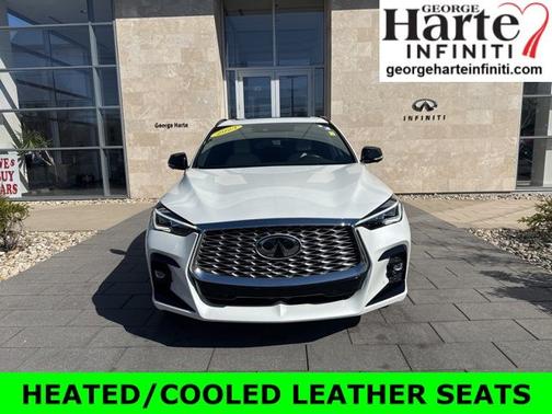 Radiant White 2023 INFINITI QX55 ESSENTIAL