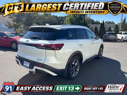 Majestic White 2024 INFINITI QX60 LUXE