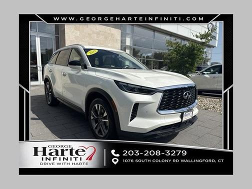 Majestic White 2023 INFINITI QX60 LUXE