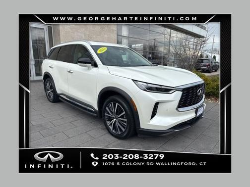 Majestic White 2023 INFINITI QX60 SENSORY